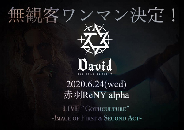 びじゅなび David 本日6 24 19時半よりツイキャス配信予定 Live Gothculture Image Of First Second Act